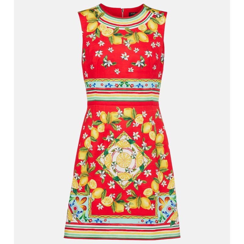 Dolce&Gabbana Printed cotton minidress