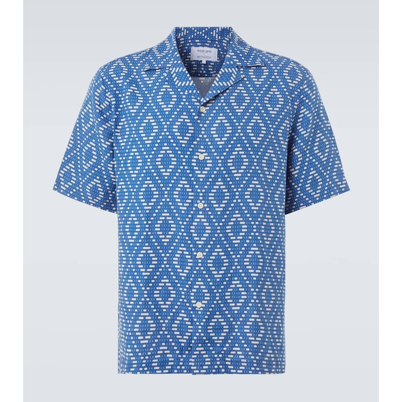 Frescobol Carioca Roberto printed linen shirt