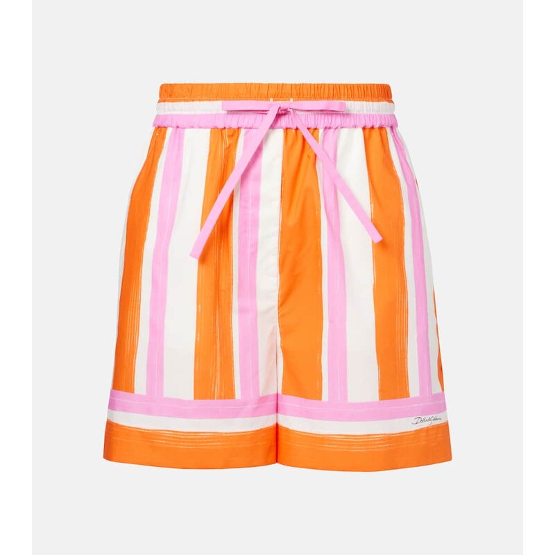 Dolce&Gabbana Striped cotton shorts