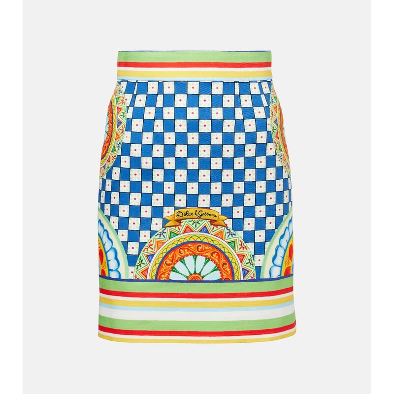 Dolce&Gabbana sukne z kotonu ve stylu multicolor