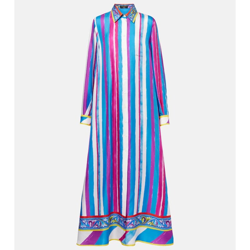Dolce&Gabbana Striped silk kaftan