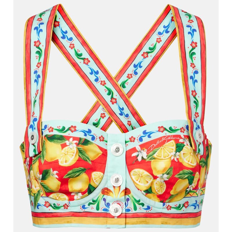 Dolce&Gabbana Printed bra top