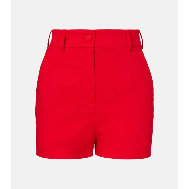 Dolce&Gabbana High-rise cotton-blend shorts