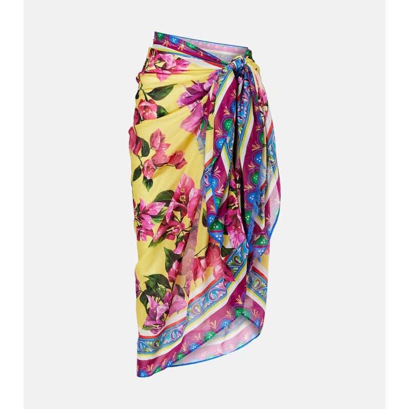 Dolce&Gabbana Floral cotton cover-up