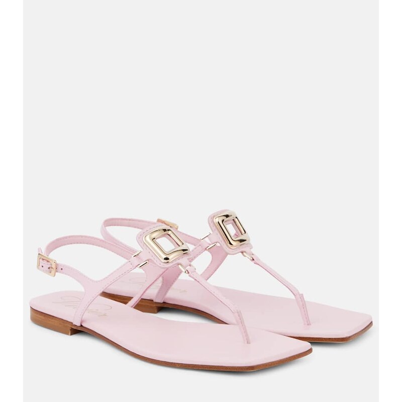 Roger Vivier Viv By The Sea leather thong sandals