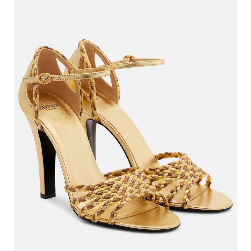 Valentino Garavani Hi Dolly 105 braided leather pumps