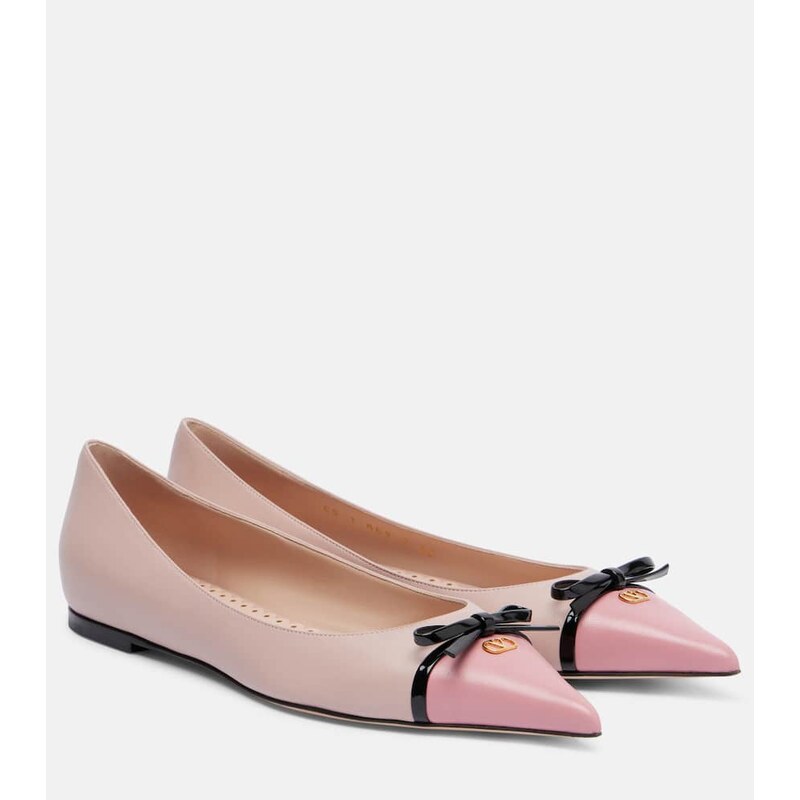 Valentino Garavani Bepointy leather ballet flats