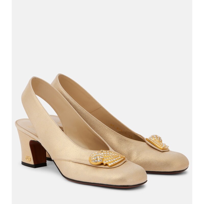 Valentino Garavani Adamantine embellished slingback pumps