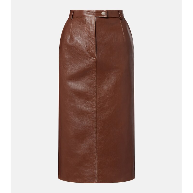 Prada Leather pencil skirt
