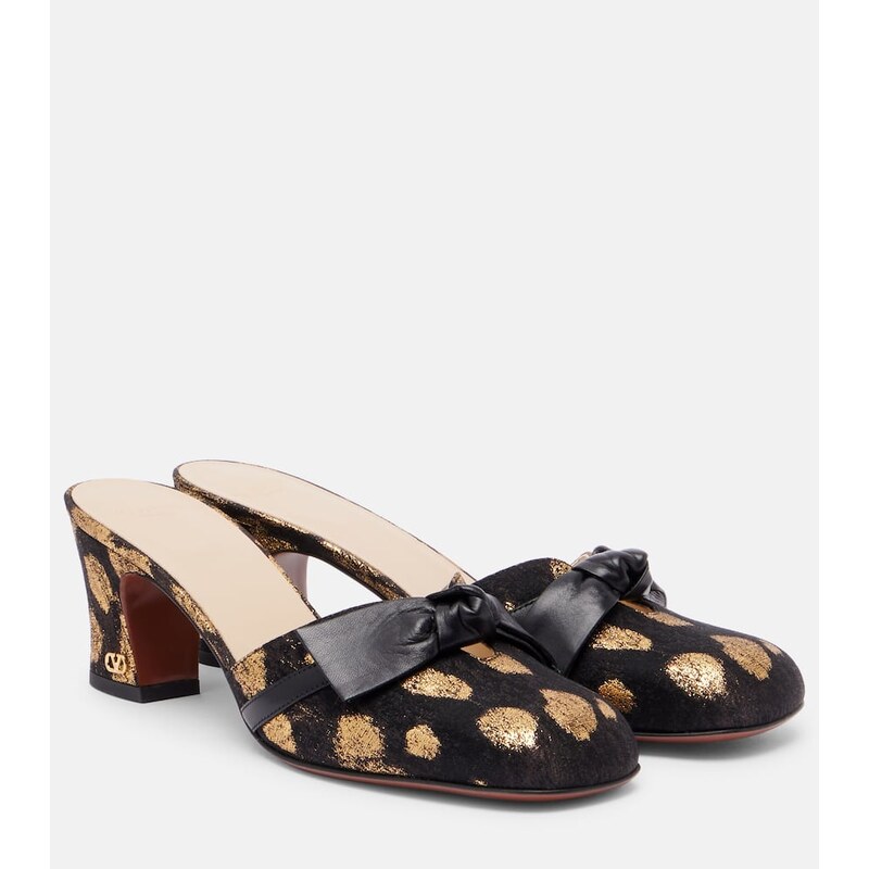 Valentino Garavani Knotty 60 bow-detail mules