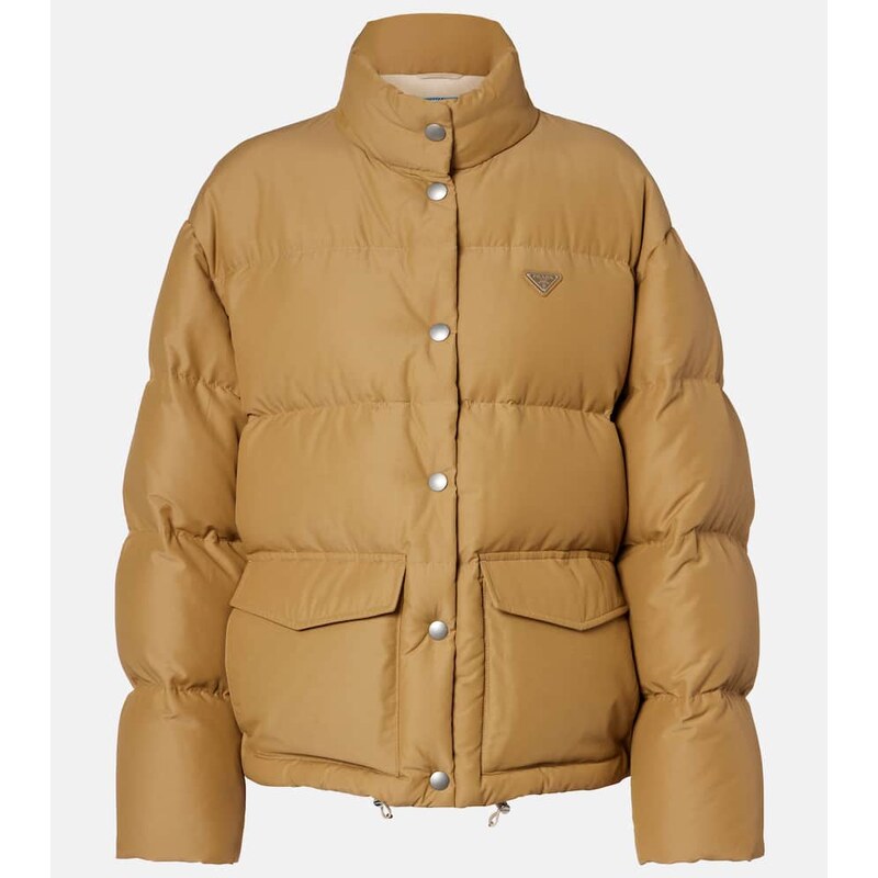Prada Logo cotton-blend puffer jacket