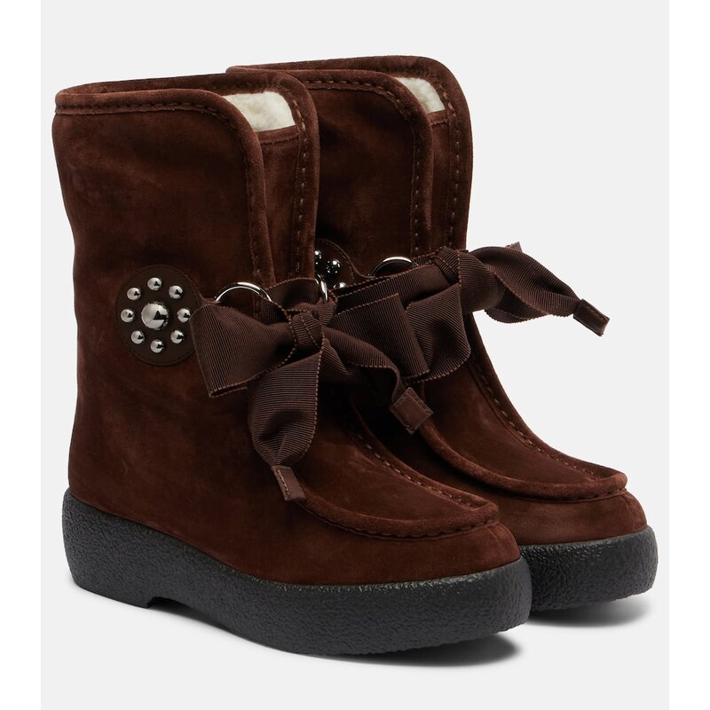 Valentino Garavani Snowish suede ankle boots