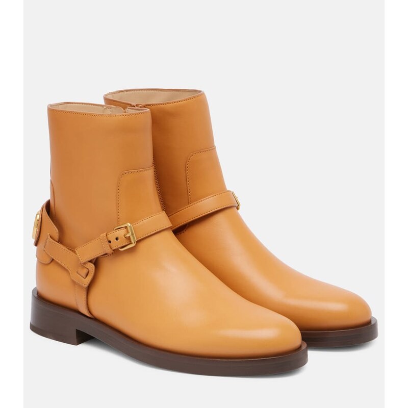 Valentino Garavani VLogo leather ankle boots