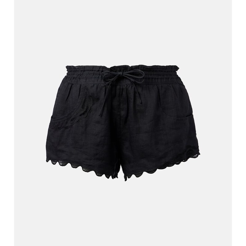 Isabel Marant Lola broderie anglaise ramie shorts