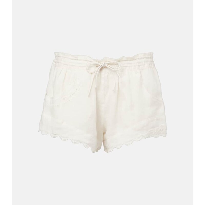 Isabel Marant Lola broderie anglaise ramie shorts