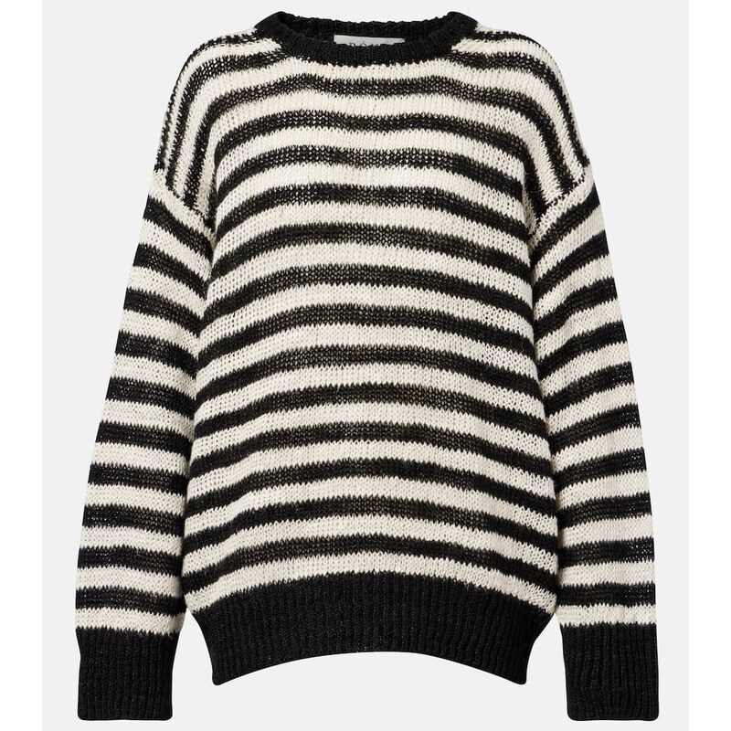 Róhe Striped linen-blend sweater