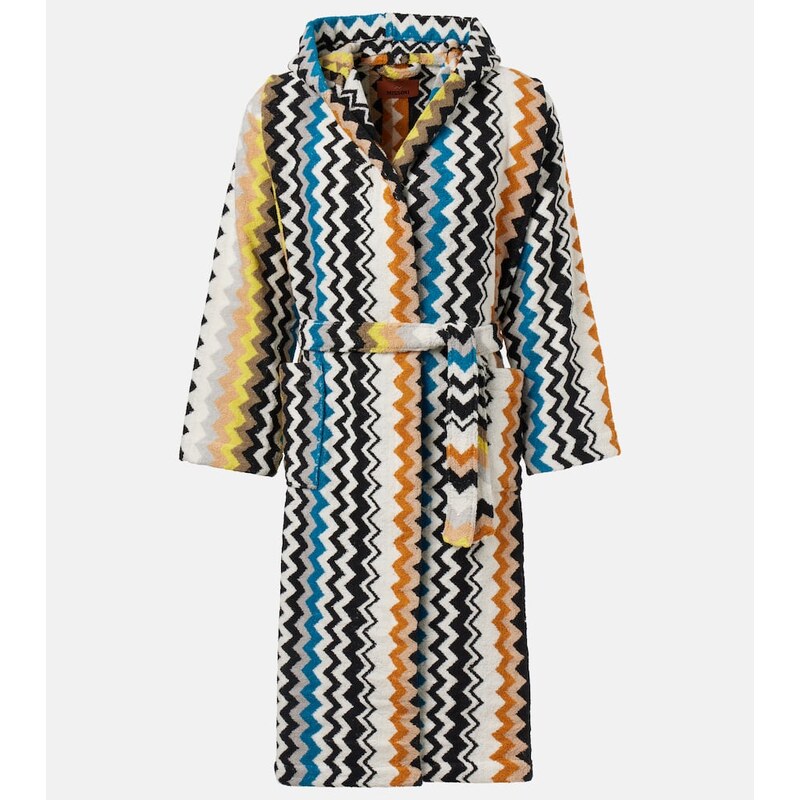 Missoni Zigzag cotton terry bathrobe