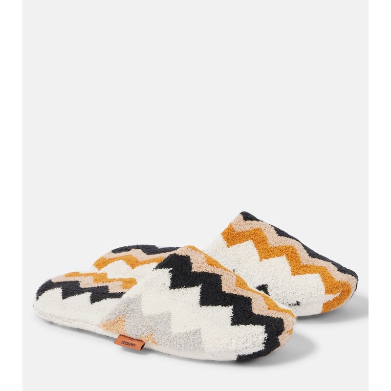 Missoni Zigzag terry slippers