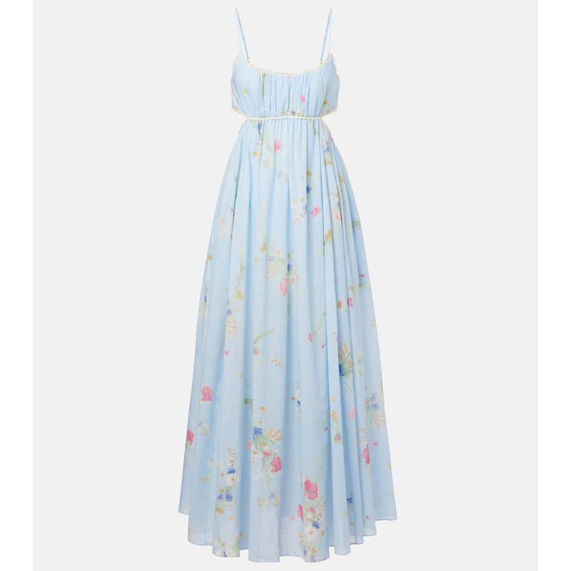 Zimmermann Lucky Picnic floral cotton maxi dress