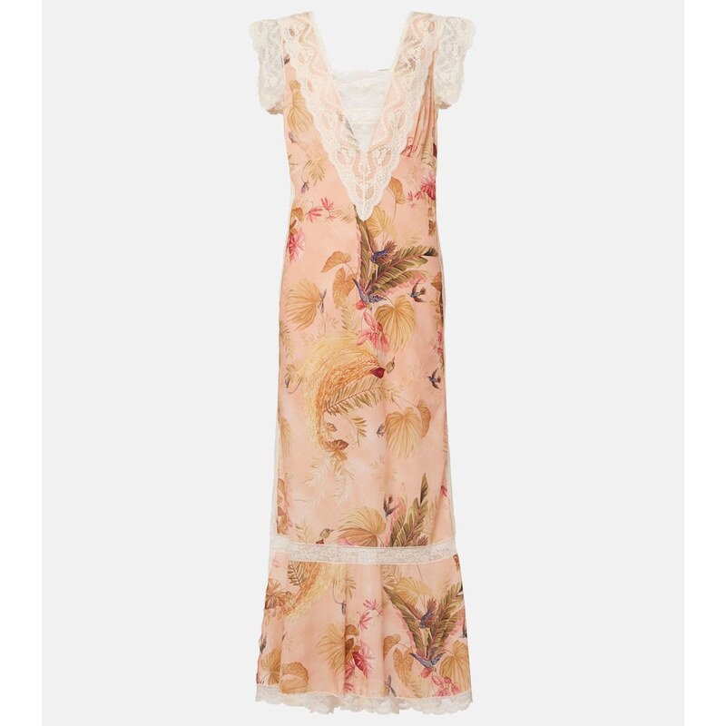 Zimmermann Ascension floral cotton midi dress