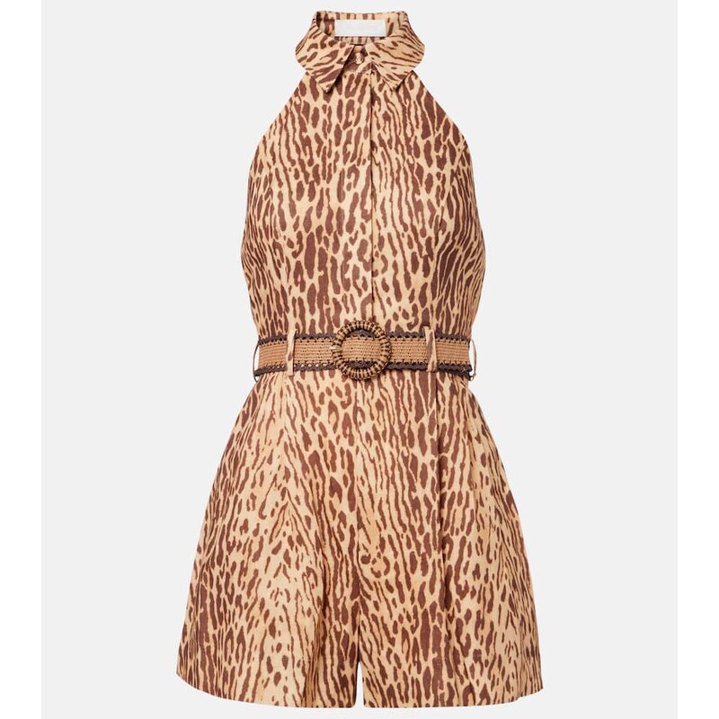 Zimmermann Printed linen jumpsuit