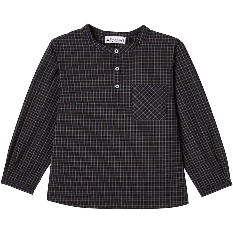 Bonpoint Artiste checked cotton poplin shirt