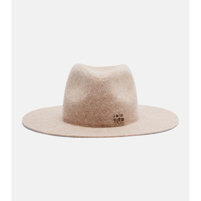 Ruslan Baginskiy Monogram wool-blend felt fedora
