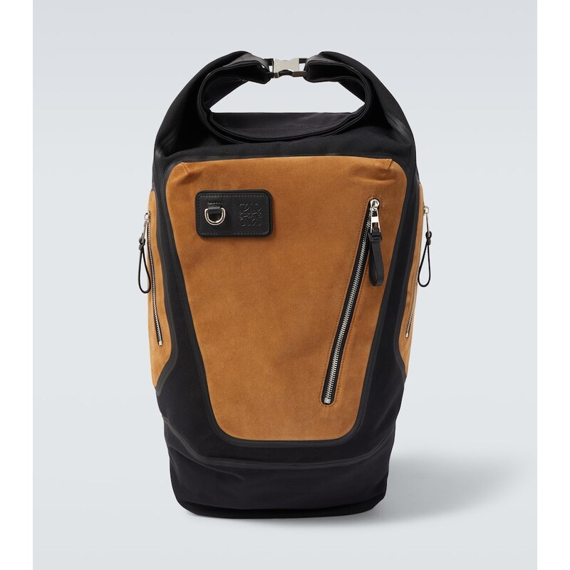 Loewe Flex canvas and suede backpack