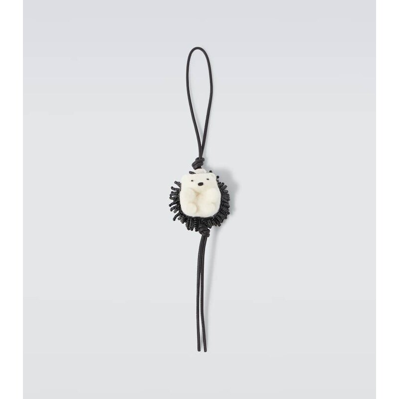 Loewe Hedgehog beaded bag charm