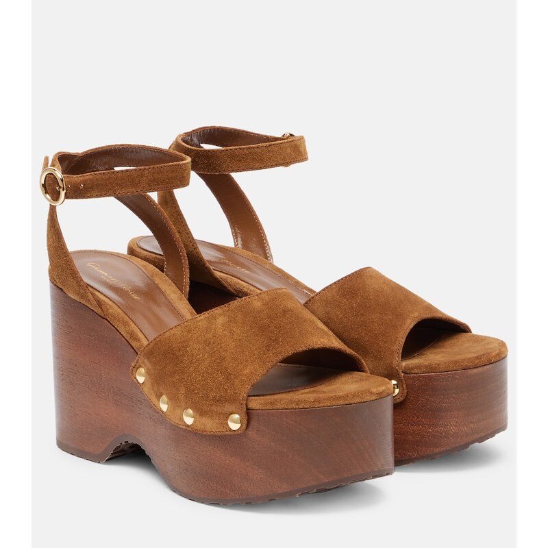 Gianvito Rossi ArdÃa suede platform sandals