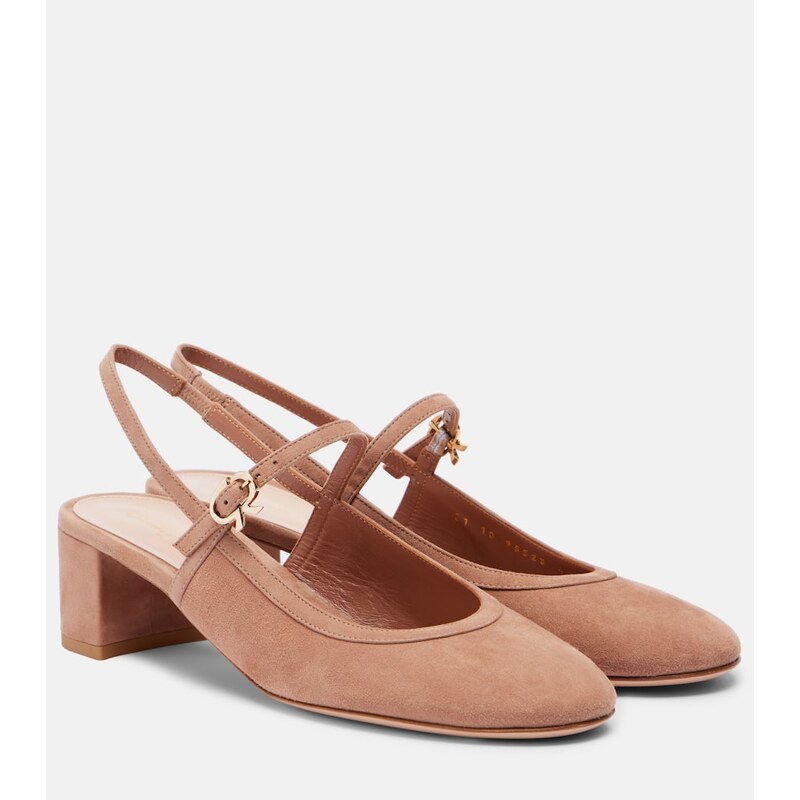 Gianvito Rossi 45 suede slingback pumps