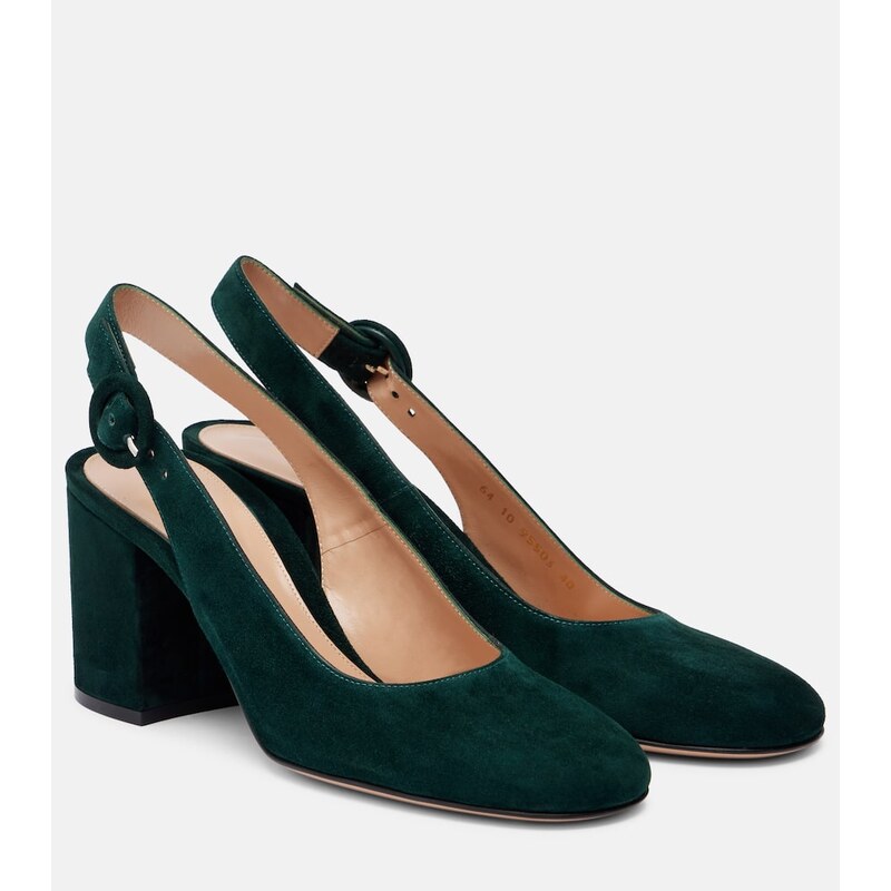 Gianvito Rossi Suede slingback pumps