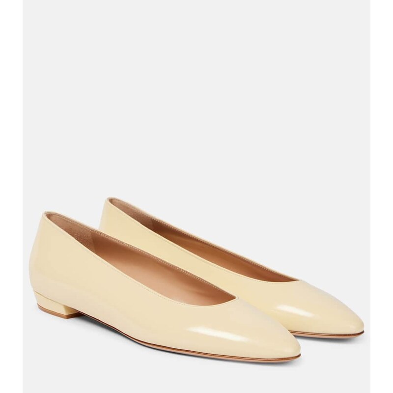 Gianvito Rossi Amelia 15 leather ballet flats