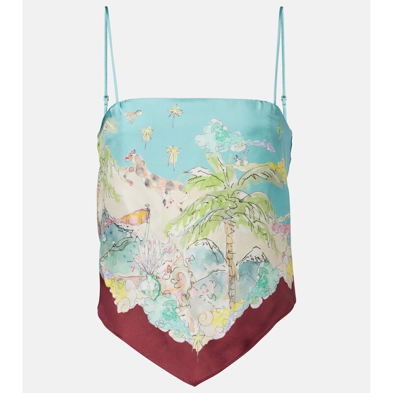 Alemais AlÃmais Daria printed silk top