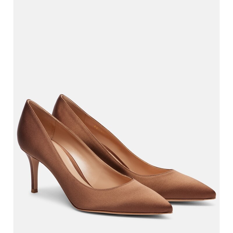 Gianvito Rossi Gianvito 70 crÃªpe satin pumps