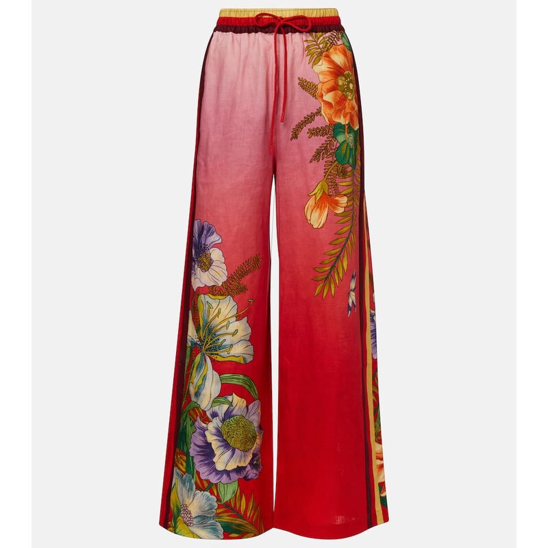 Alemais AlÃmais Inez ombrÃ linen wide-leg pants