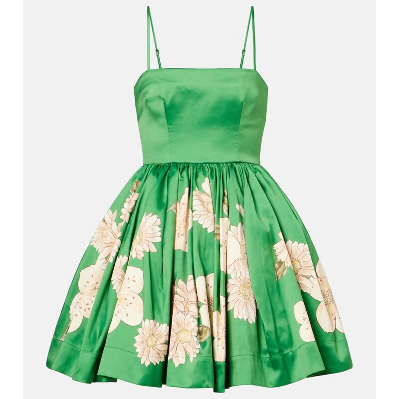 Alémais Floral gathered minidress