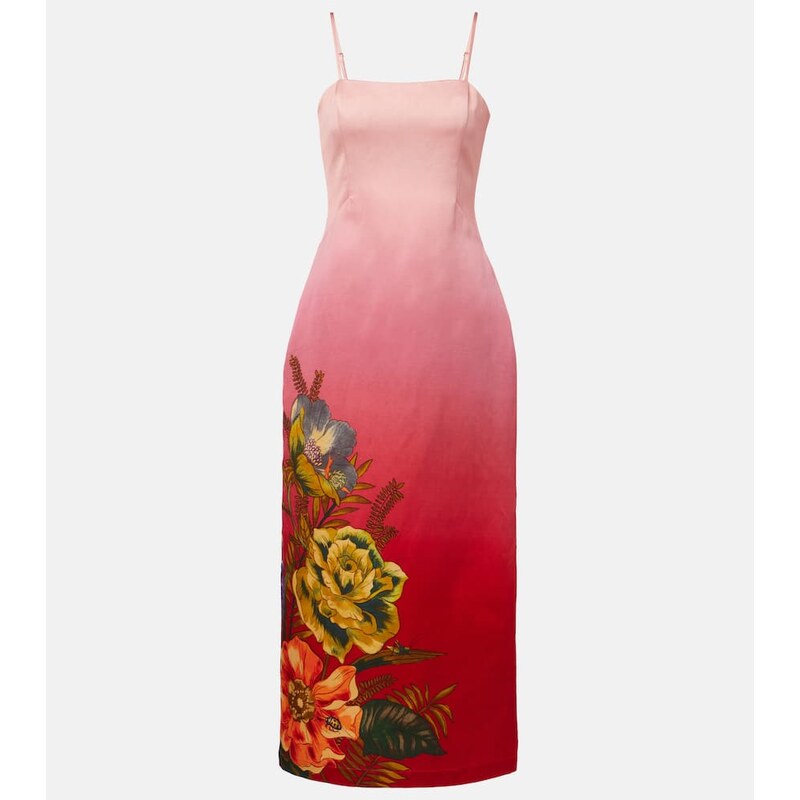 Alemais AlÃmais Inez ombrÃ linen-blend midi dress