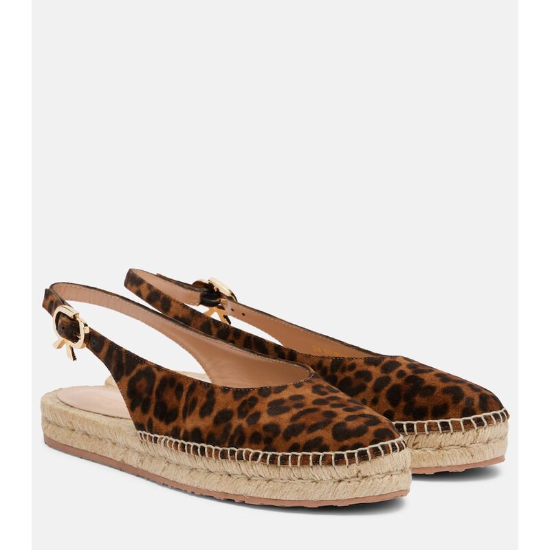 Gianvito Rossi Paz suede slingback espadrilles