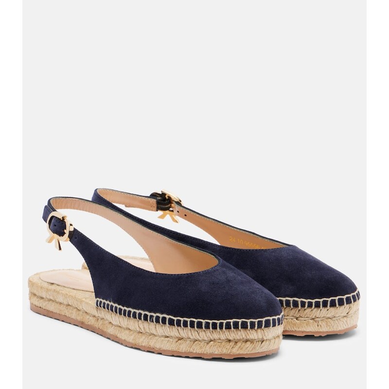 Gianvito Rossi Paz suede slingback espadrilles