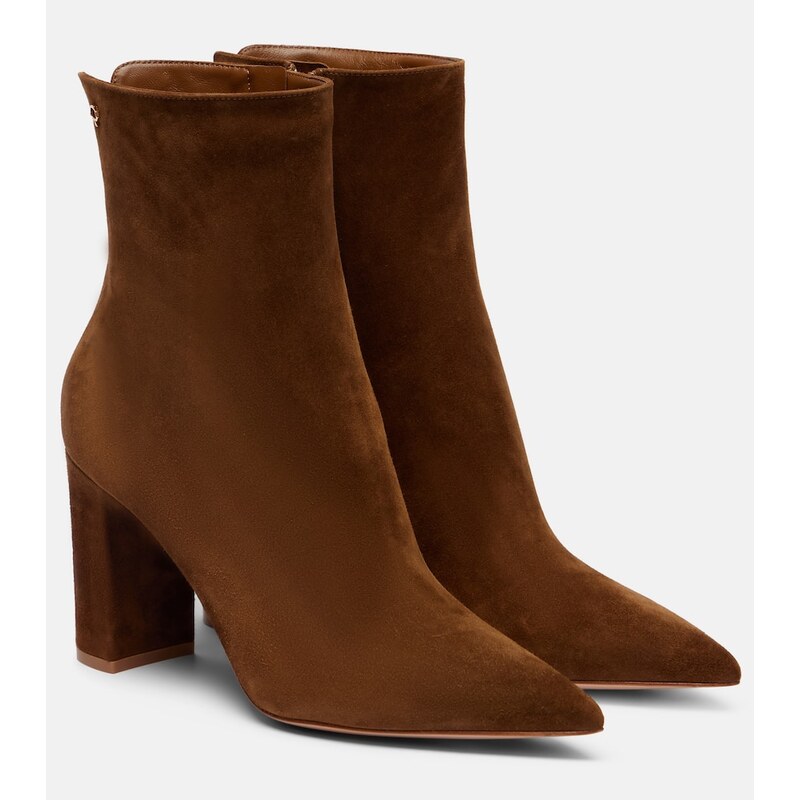 Gianvito Rossi Lyell 85 suede ankle boots