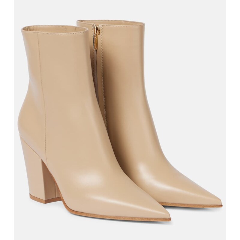 Gianvito Rossi Keinna 85 leather ankle boots