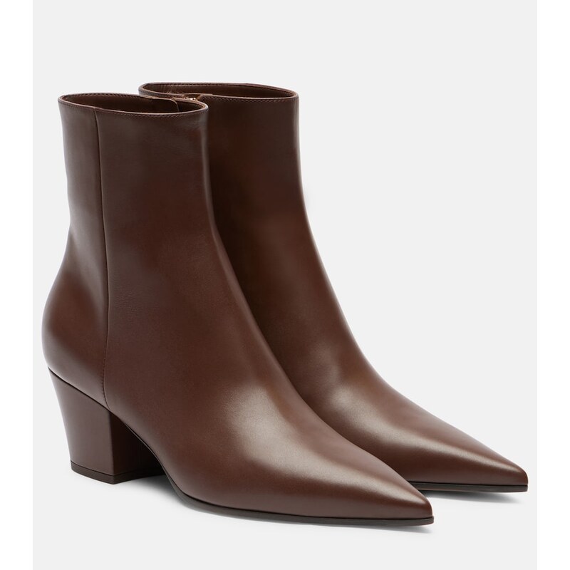 Gianvito Rossi Keinna 55 leather ankle boots