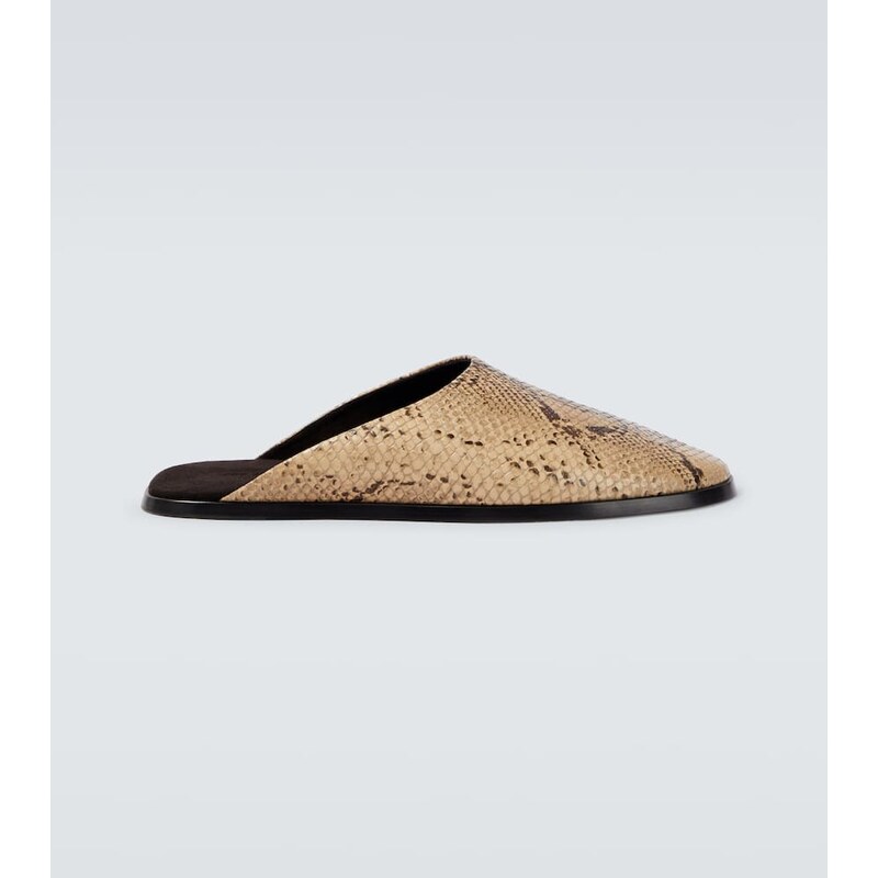 Fear of God Snake-effect leather mules