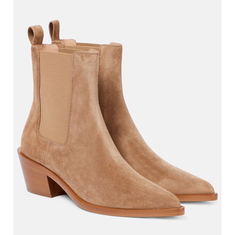Gianvito Rossi Wylie 45 suede ankle boots