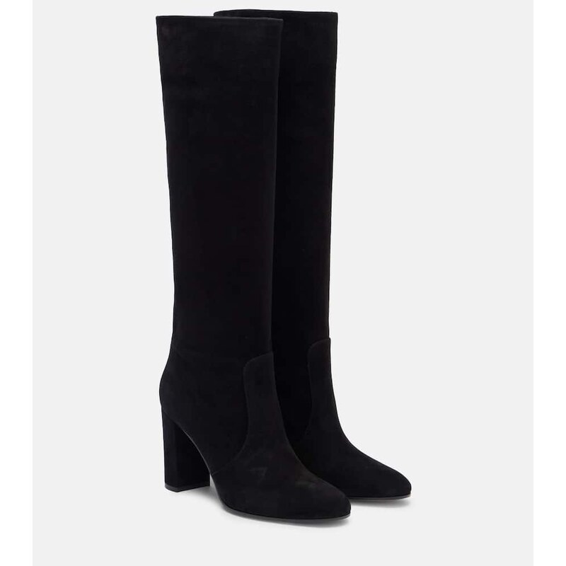 Gianvito Rossi Glen 85 suede knee-high boots