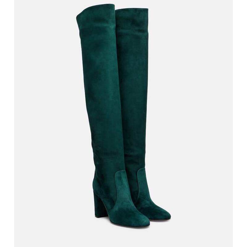 Gianvito Rossi Suede over-the-knee boots