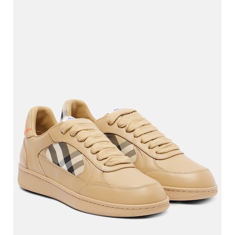 Burberry Burberry Check leather sneakers