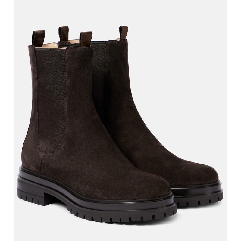 Gianvito Rossi Chester suede Chelsea boots