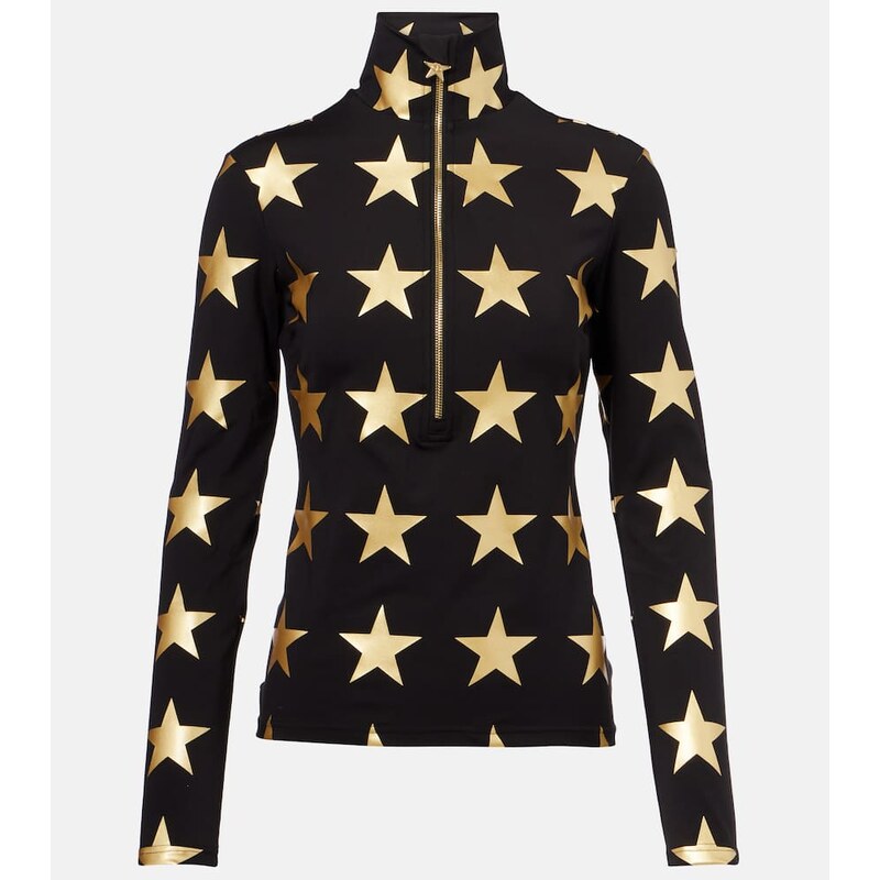 Goldbergh Lunaria printed half-zip ski top